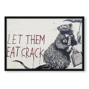 Poster im Rahmen - Ratte mit viel Geld