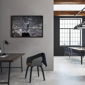 Poster im Rahmen - Tanzende Frau