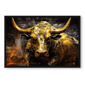 Poster im Rahmen - Golden Bull
