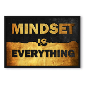 Poster im Rahmen - Mindset Is Everything - Gold