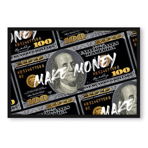 Poster im Rahmen - Make Money