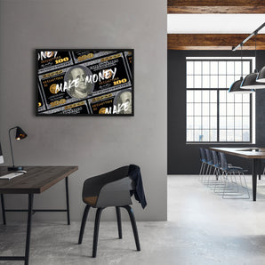 Poster im Rahmen - Make Money