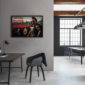 Poster im Rahmen - Be a Leader