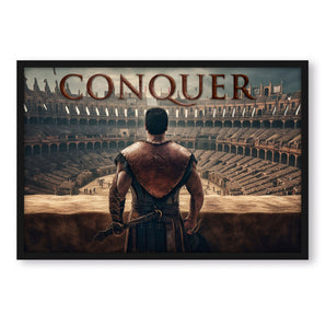 Poster im Rahmen - Conquer