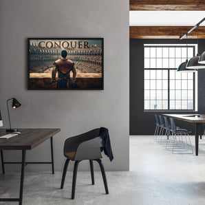 Poster im Rahmen - Conquer