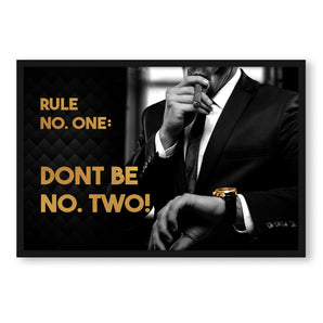 Poster im Rahmen - Rule No. One