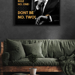 Poster im Rahmen - Rule No. One